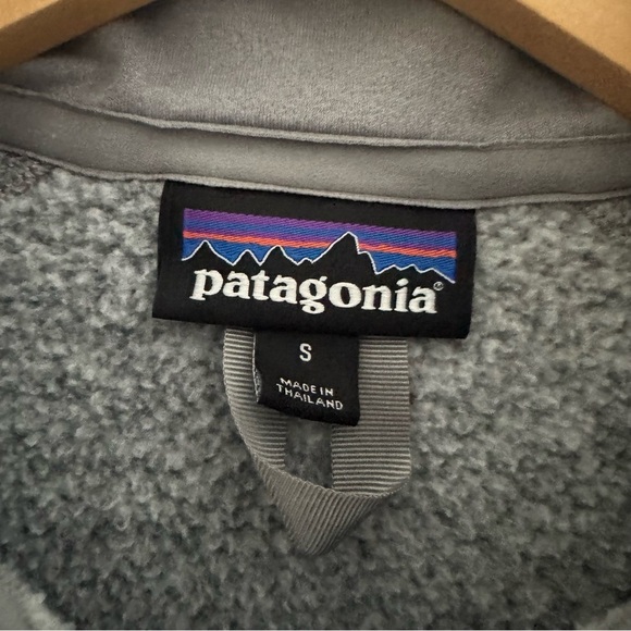 Patagonia Better Sweater Heather Gray Pullover Quarter Zip Jacket size Small - Picture 6 of 10